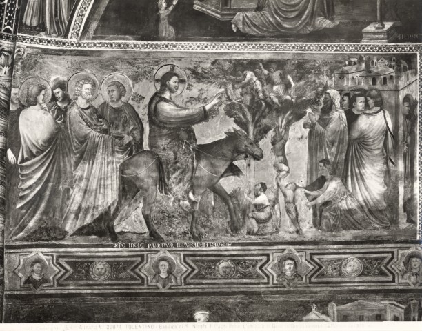 Alinari, Fratelli — Giuliano da Rimini; Pietro da Rimini - sec. XIV - Entrata di Cristo in Gerusalemme — insieme